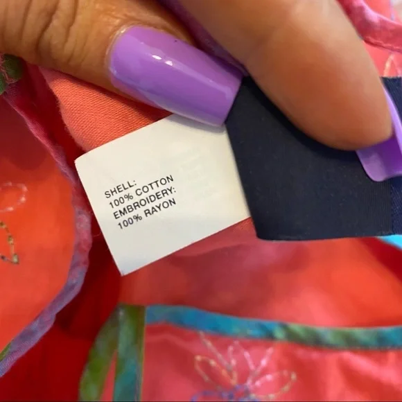 Y2K Floral Tie Dye Trim Cami Dress 2004 - Picture 8 of 9